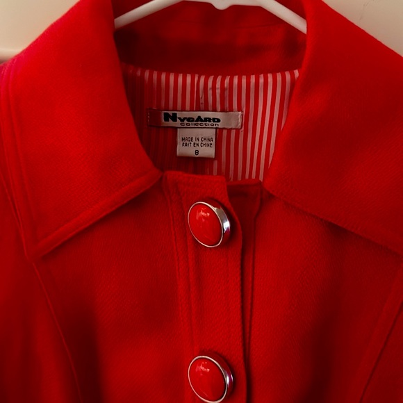 NycArd Crop jacket Red sz 8 - Picture 2 of 4